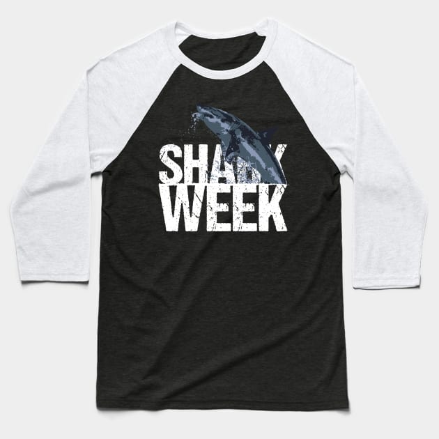 Shark Week Baseball T-Shirt by GorsskyVlogs